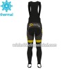 Set Fietsshirt Lange Mouw + Lange Koersbroek 2017 Direct Energie N001 Winter Thermal Fleece